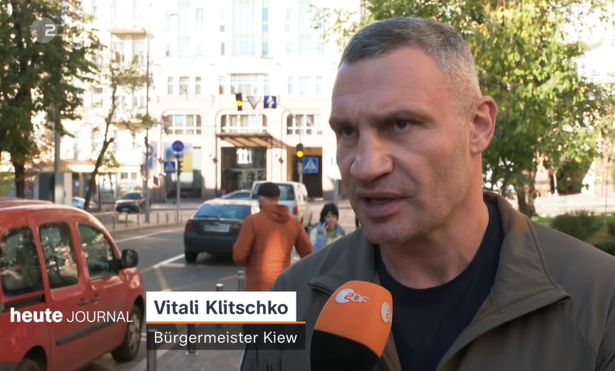 Vitalij Klicsko, Kijev polgármestere. Kép. ZDF