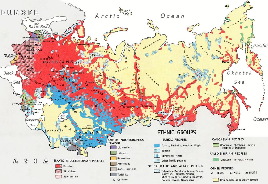 A Szovjetúnió országai korábban. Kép. Wikipédia